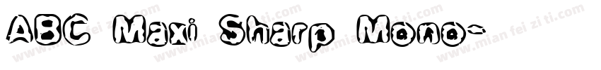 ABC Maxi Sharp Mono字体转换